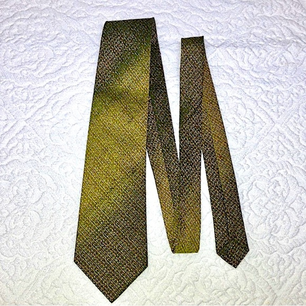 Vintage “VIP by Gentry” 70s tie, unique, ombré, orange and green, 52”